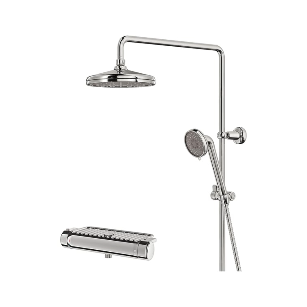 Shower set with thermostatic mixer