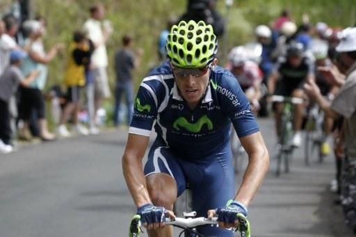 Rui Costa (Movistar) en route to victory in stage 8.