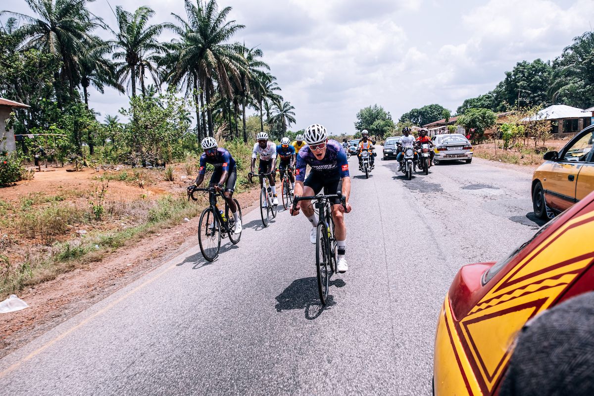 Picture by Oskar ScarsbrookSWpixcom 2630042023 Cycling SIS Science in Sport Tour de Lunsar 2023 Sierra Leone Africa