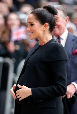 LONDON, UNITED KINGDOM - JANUARY 31: (EMBARGOED FOR PUBLICATION IN UK NEWSPAPERS UNTIL 24 HOURS AFTER CREATE DATE AND TIME) Meghan, Duchess of Sussex attends an engagement with the Association of Commonwealth Universities (ACU) at City, University of London on January 31, 2019 in London, England. The Duchess met students from the Commonwealth now studying in the UK, for whom access to university has transformed their lives. (Photo by Max Mumby/Indigo/Getty Images)