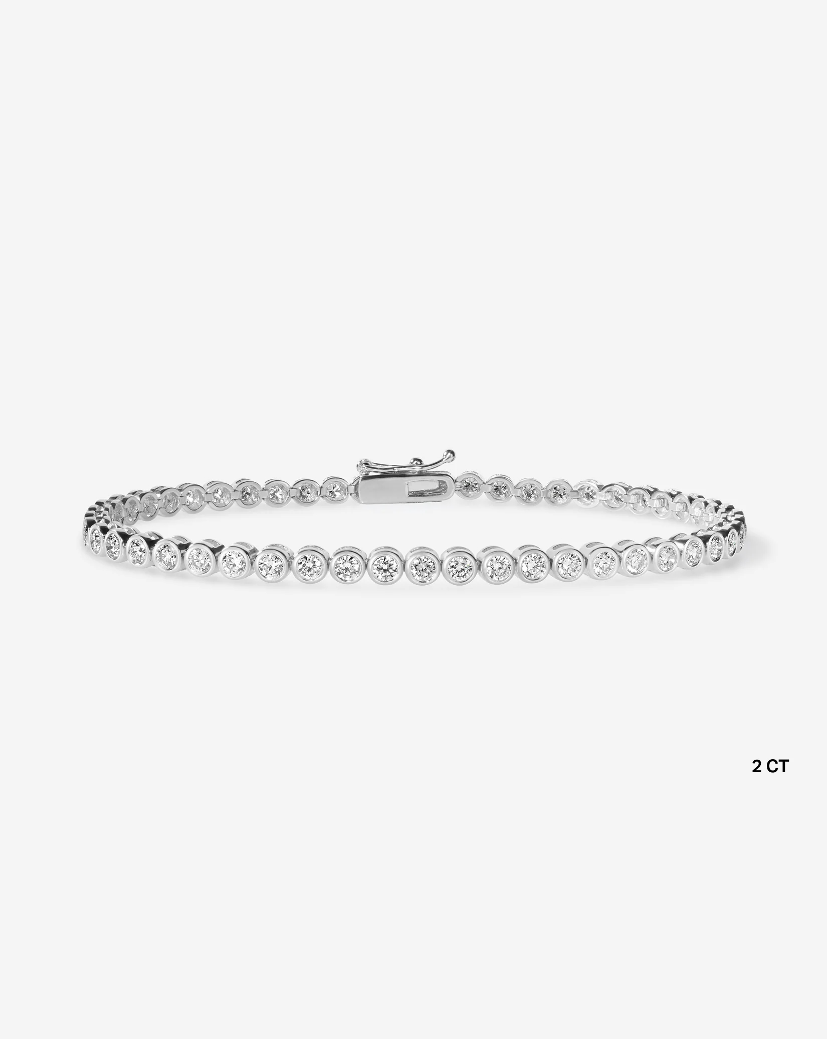 Ring Concierge, Bezel Diamond Tennis Bracelet, 2 ctw