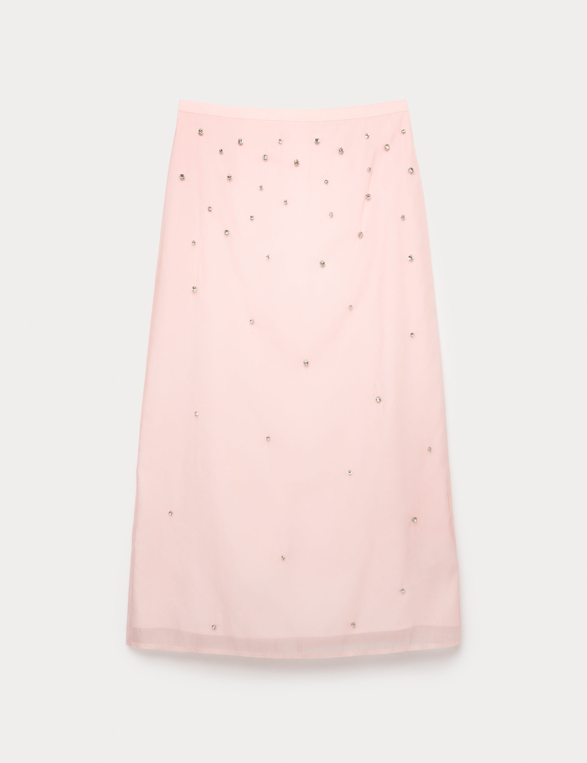 Embellished Midi A-Line Skirt