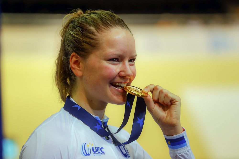 Women's Point Race winner Trine Schmidt (Denmark)