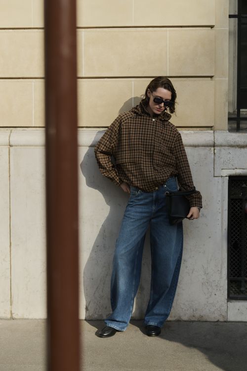 Checked Track Jacket