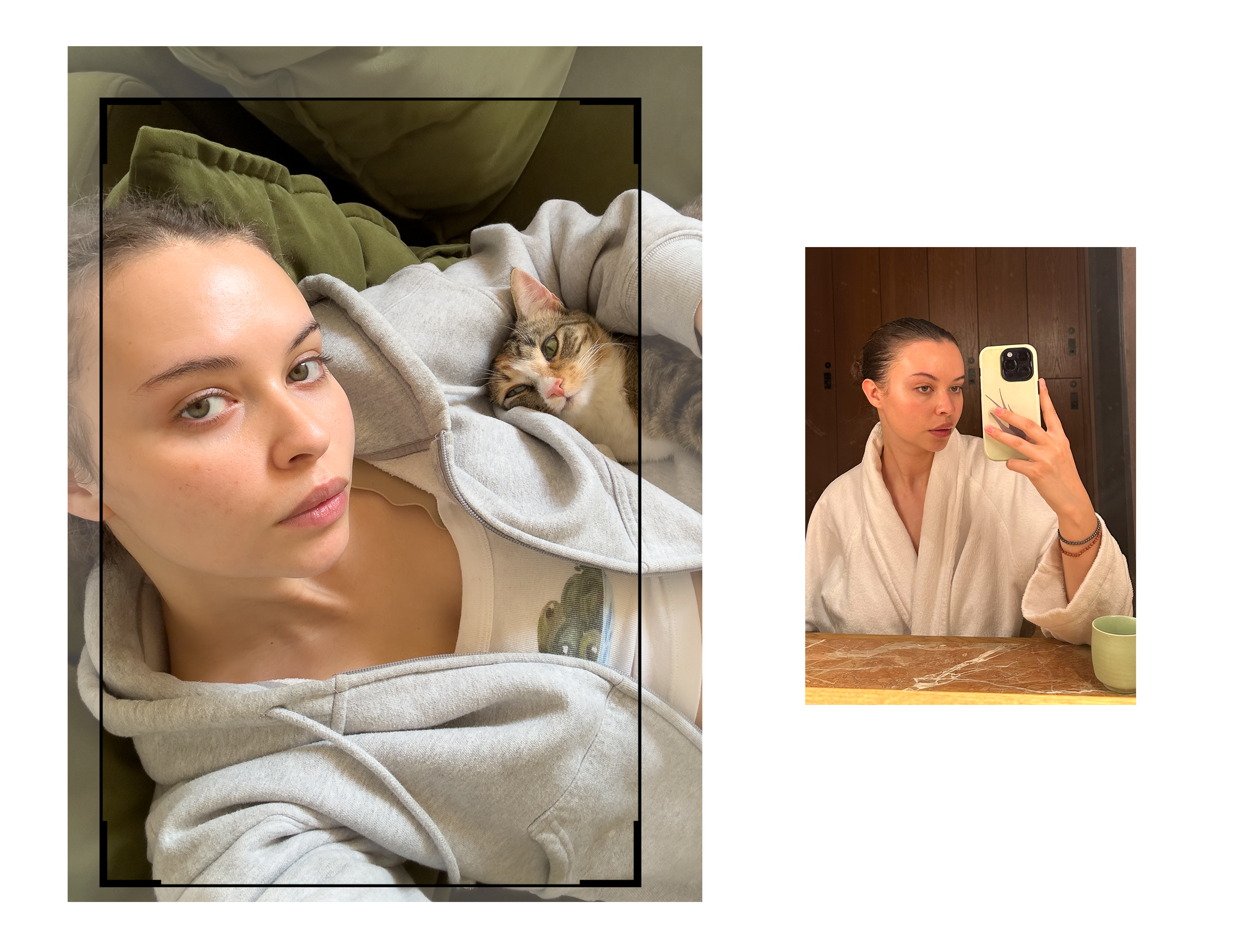 Isabella Briggs taking a selfie.