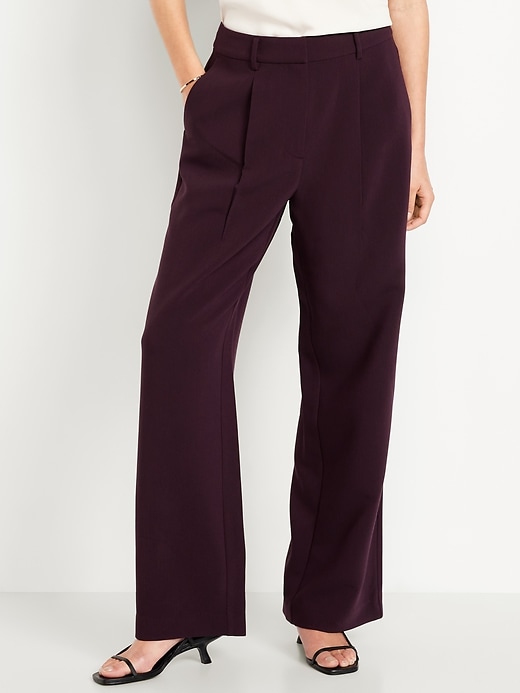 Extra High-Waisted Taylor Wide-Leg Trouser Pants