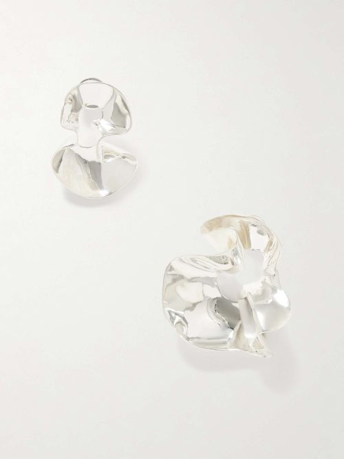 Wave Silver-Plated Earrings