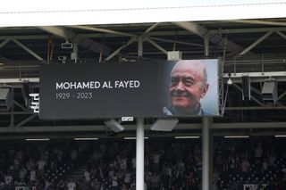 Mohamed Al Fayed football club tribute