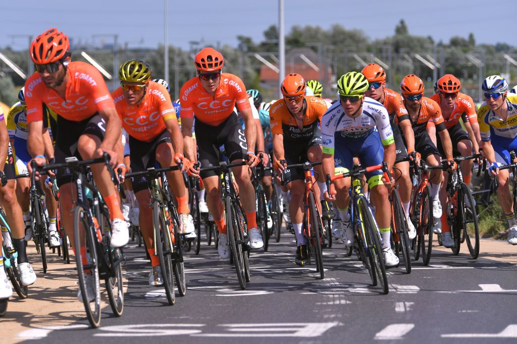 CCC Team working for Van Avermaet