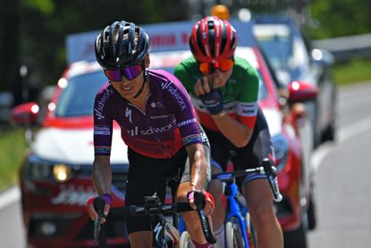 Ashleigh Moolman-Pasio on stage nine of the 2021 Giro Donne