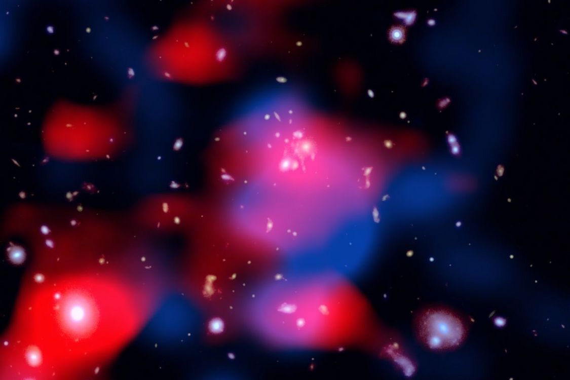 A stunning image of a recently discovered massive cloud of energetic particles