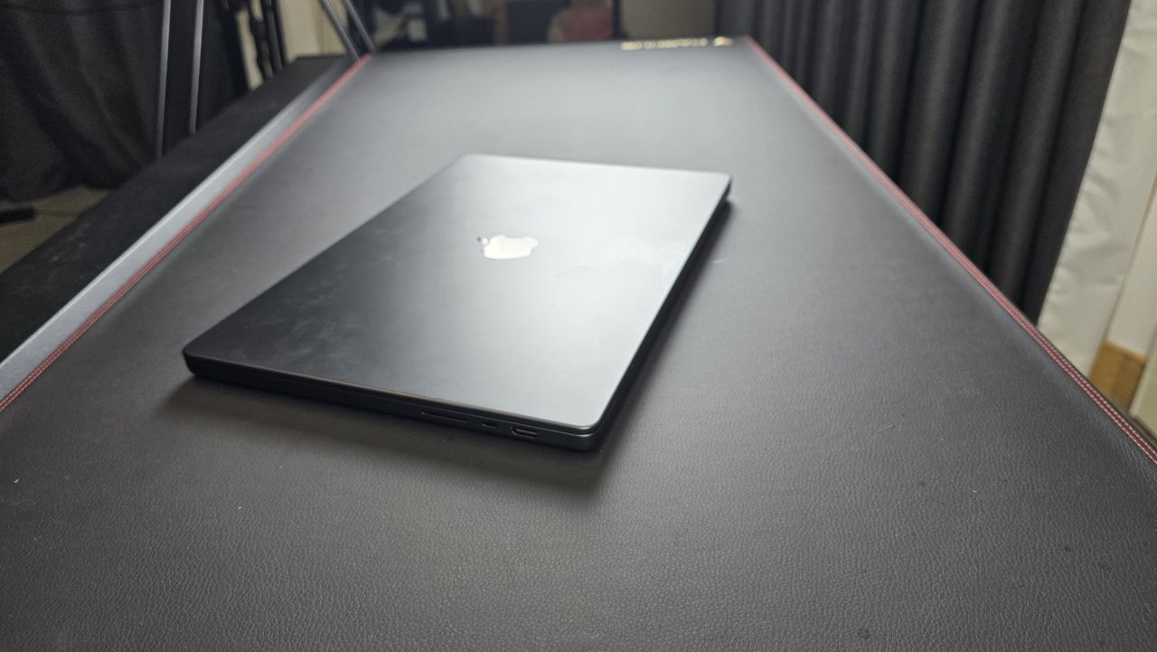 16-inch MacBook Pro with M4 Pro chip in a studio being used