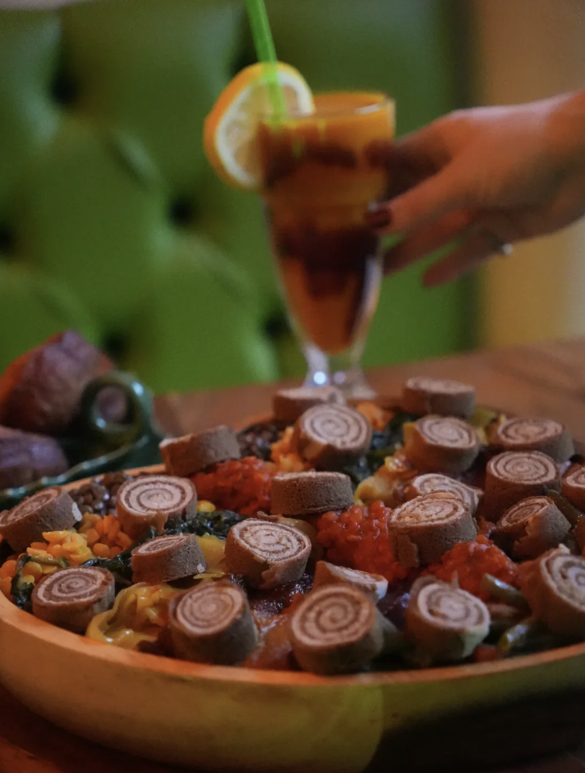 an image of a platter of food at Merkamo