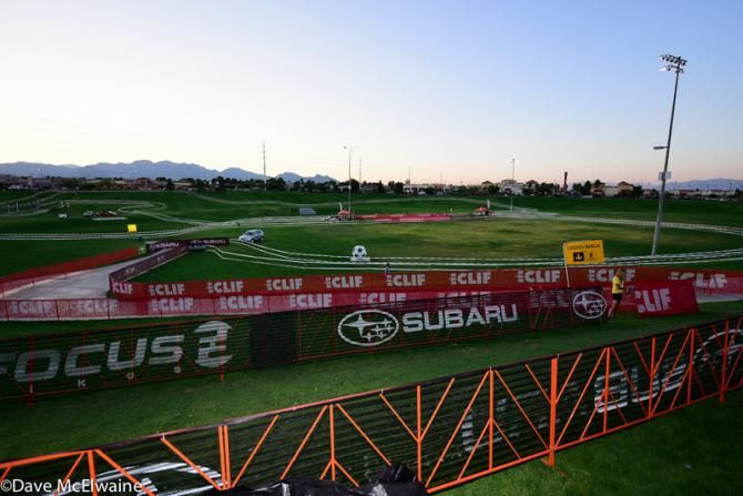 The grassy course at Desert Breeze Park was in perfect condition for racing