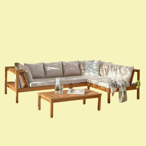 Laura James, Dakota Wooden Garden Corner Sofa Set