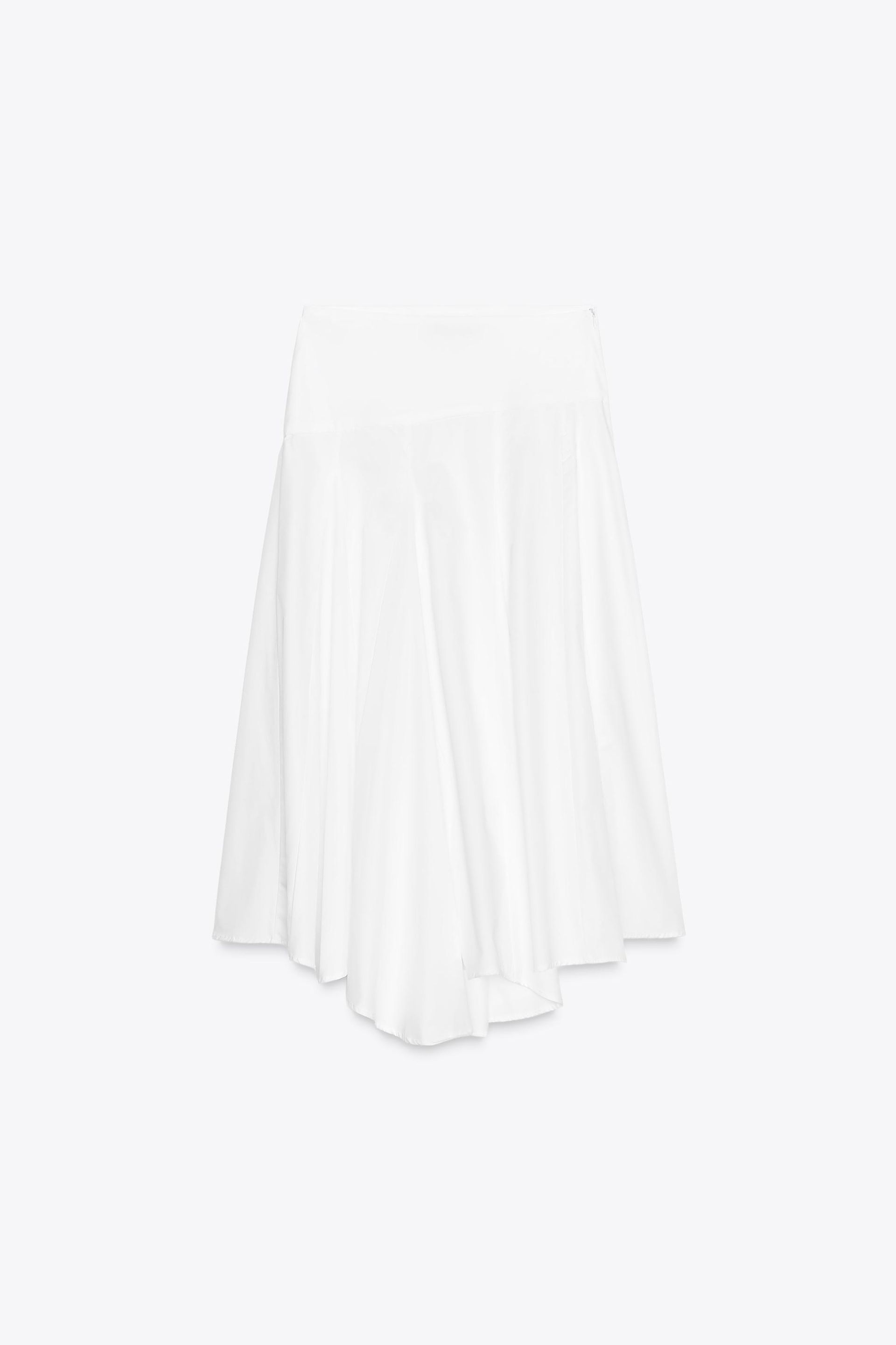 Asymmetric Midi Skirt