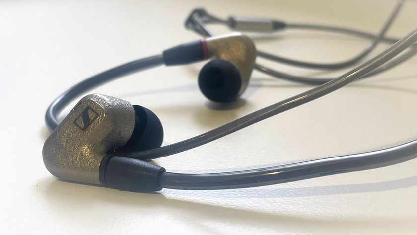 Sennheiser IE600 on a white desk