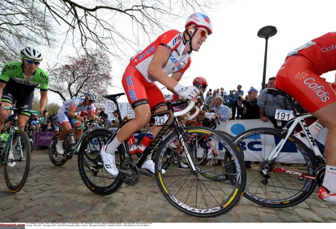 Alexander Kristoff (Katusha) on the cobbles