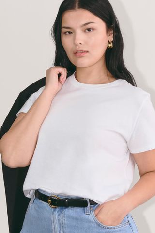 Everlane The Box-Cut Tee in Essential Cotton 