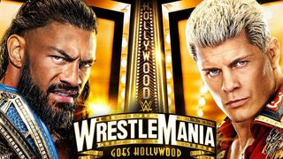 (L to R) Roman Reigns and Cody Rhodes will be the main event of WrestleMania 39 live streams.