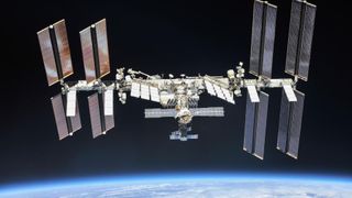 The International Space Station photographed by Expedition 56 crew members from a Soyuz spacecraft in 2018.