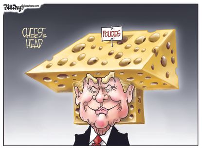 Political Cartoon U.S. trump Wisconsin 2016