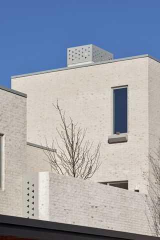 sunlit exterior of White House by Common Works Architects