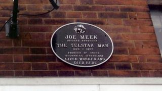 Joe Meek's plaque at 304 Holloway Road in London
