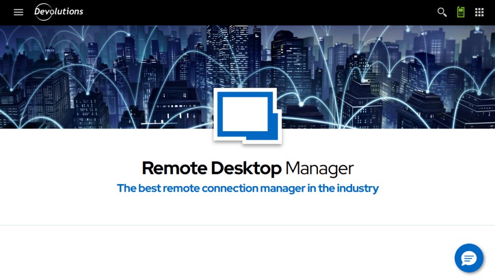 Remote Desktop Manager website screenshot (June 2025).