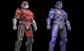 Halo Infinite's Red Shift and Monarch armor coatings.
