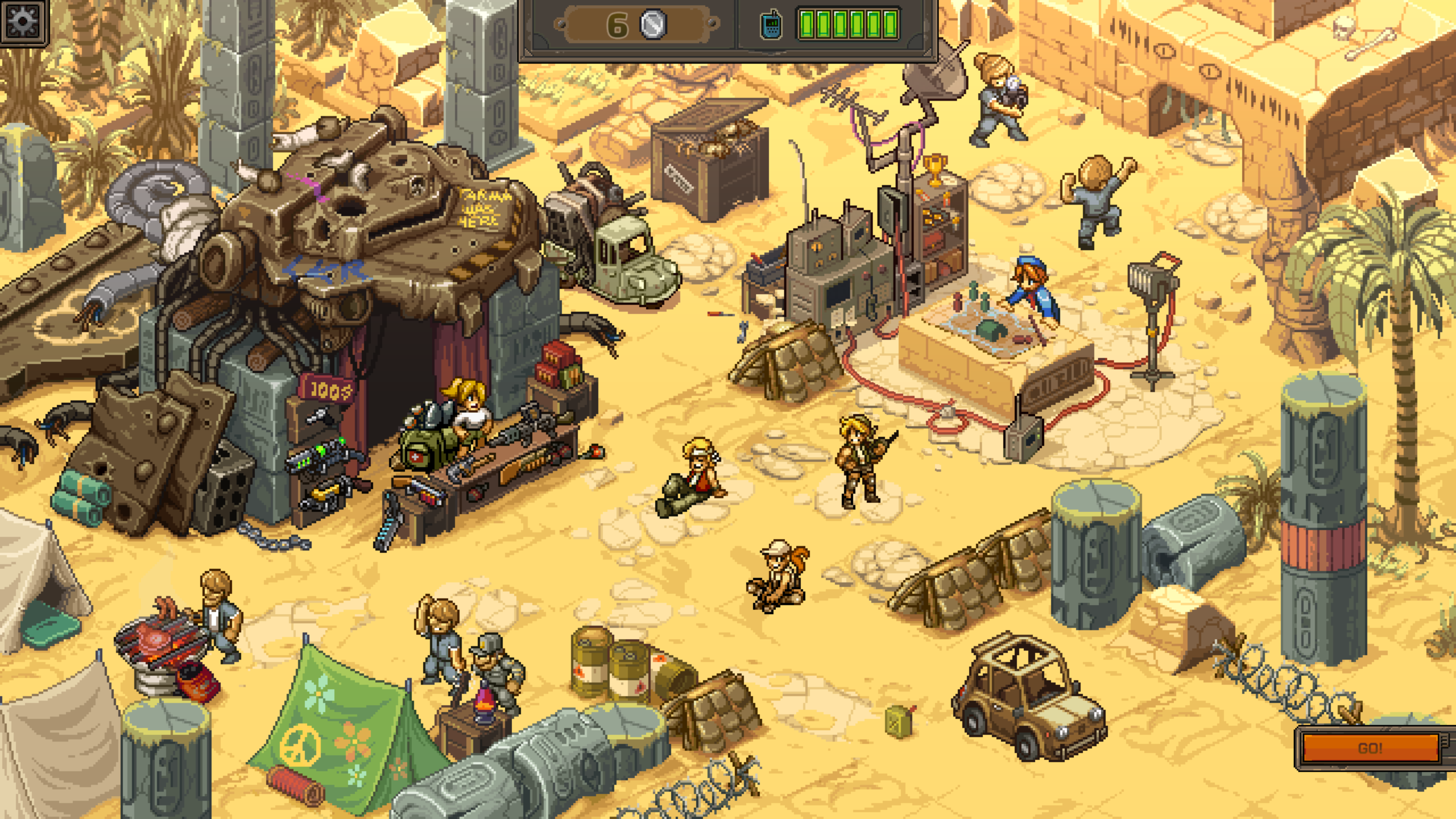 Metal Slug Tactics, isometric turn-based strategy