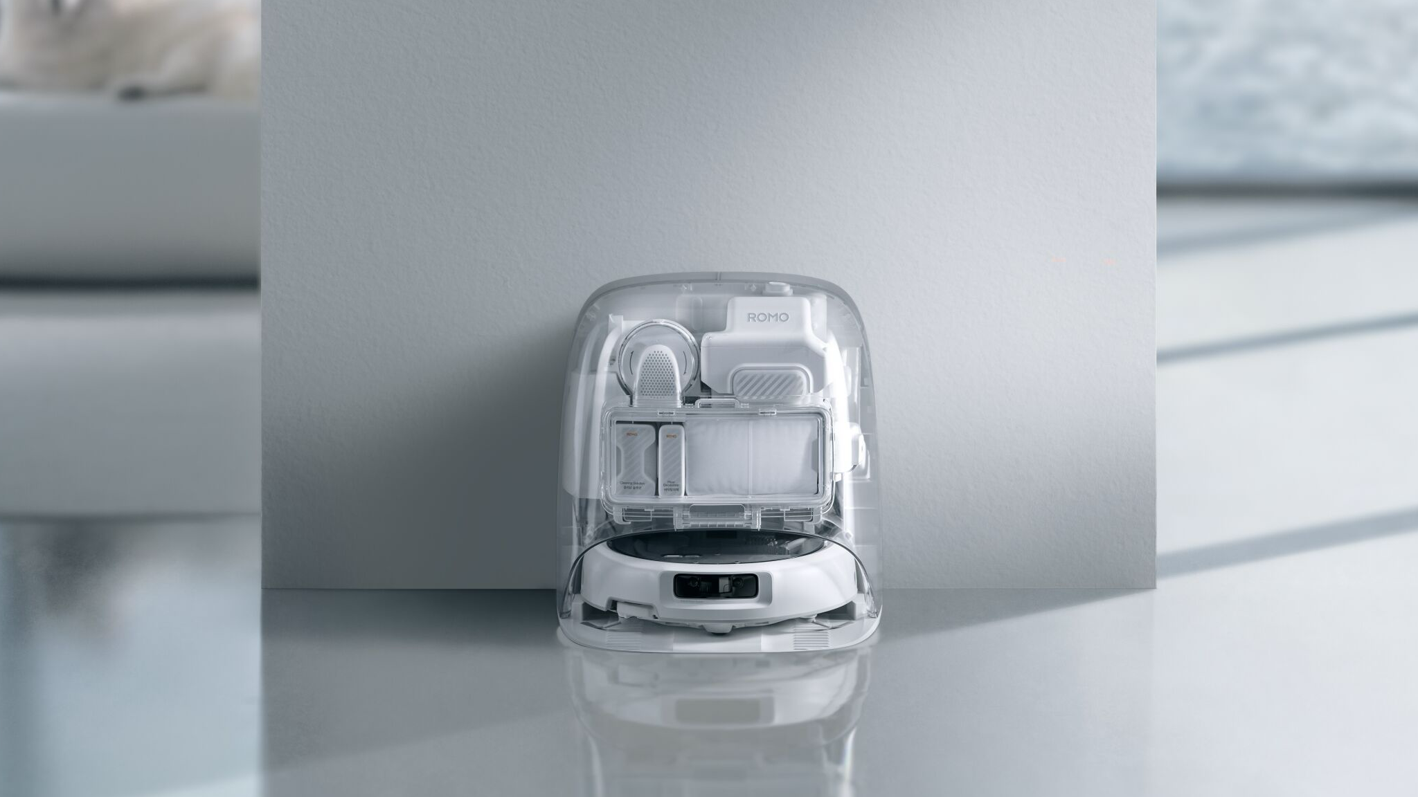 DJI Romo 2 in a stylish room