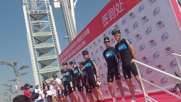 Sky lined up with riders in three of the top five positions on GC.