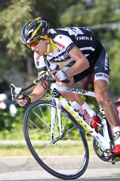 The Trek-Livestrong team was very active in the breaks today.