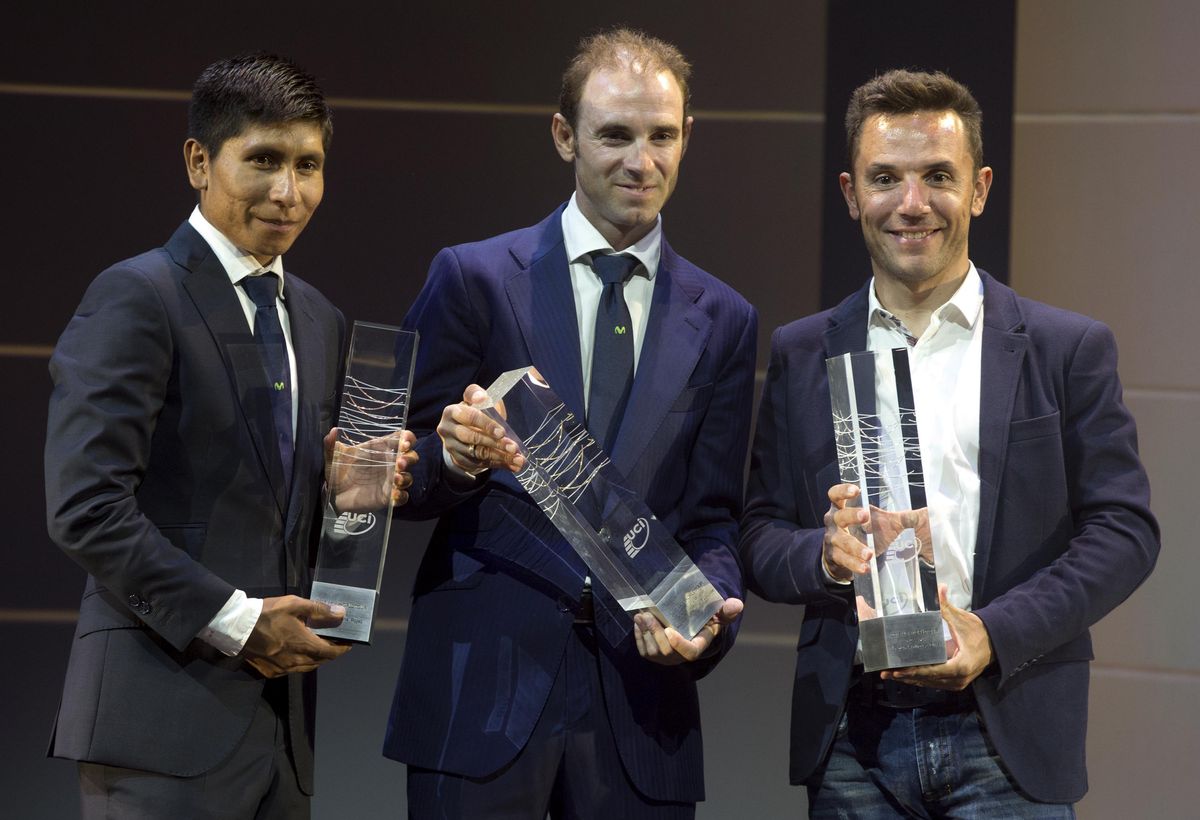 Nairo Quintana, Alejandro Valverde and Joaquin Roriguez