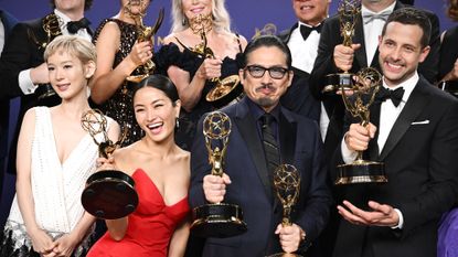 Cast of &quot;Shogun&quot; show off Emmys