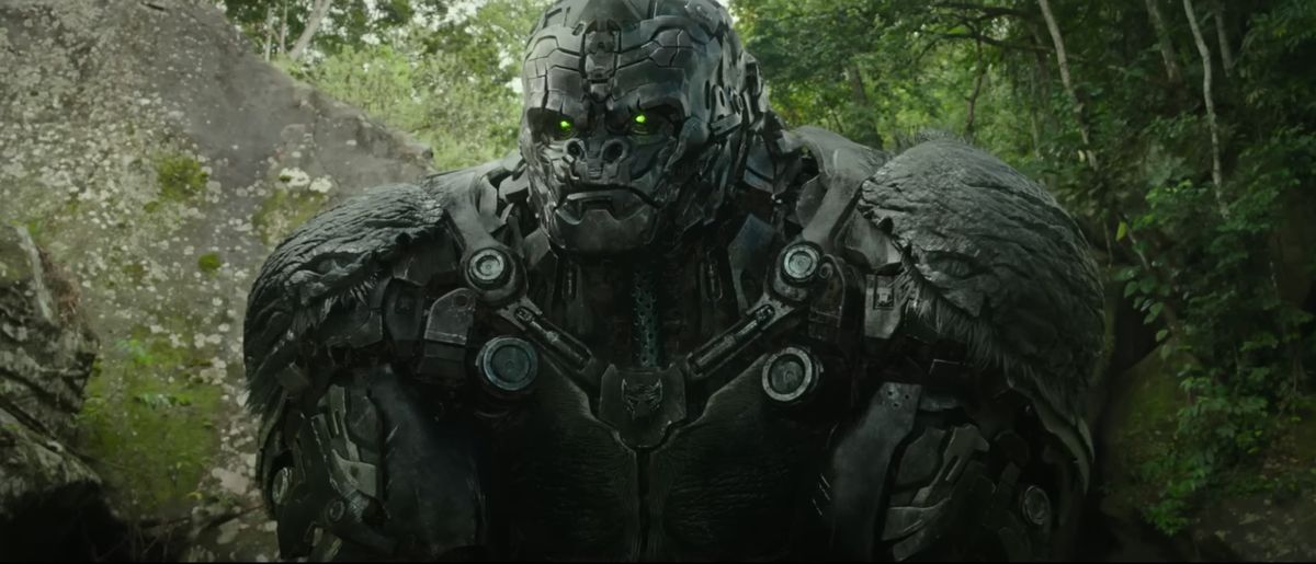 'Transformers: Rise of the Beasts' trailer offers 1st look at a chest-thumping O..