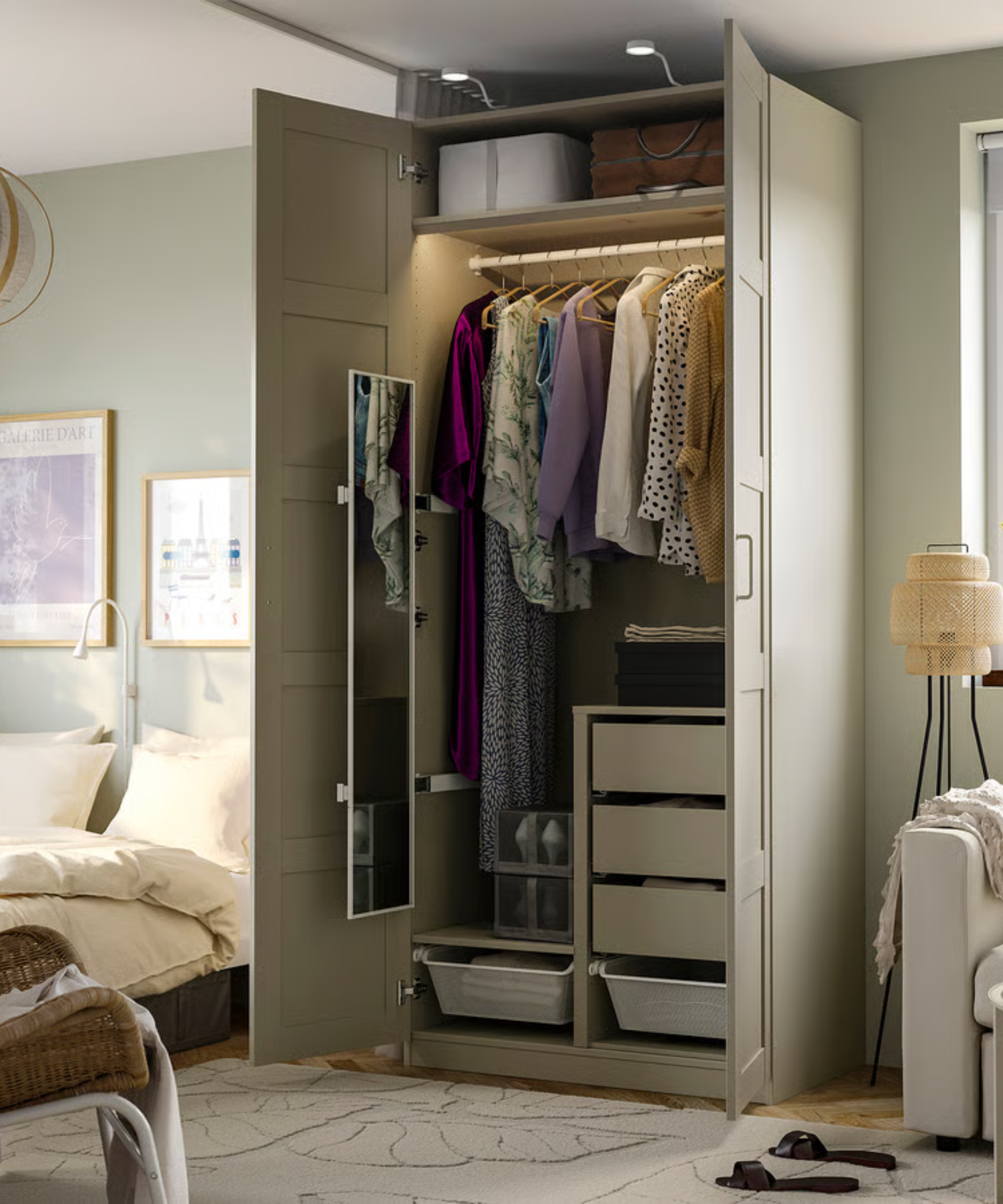 IKEA PAX wardrobe in a bedroom