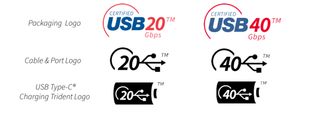 USB 4 Certification Logos