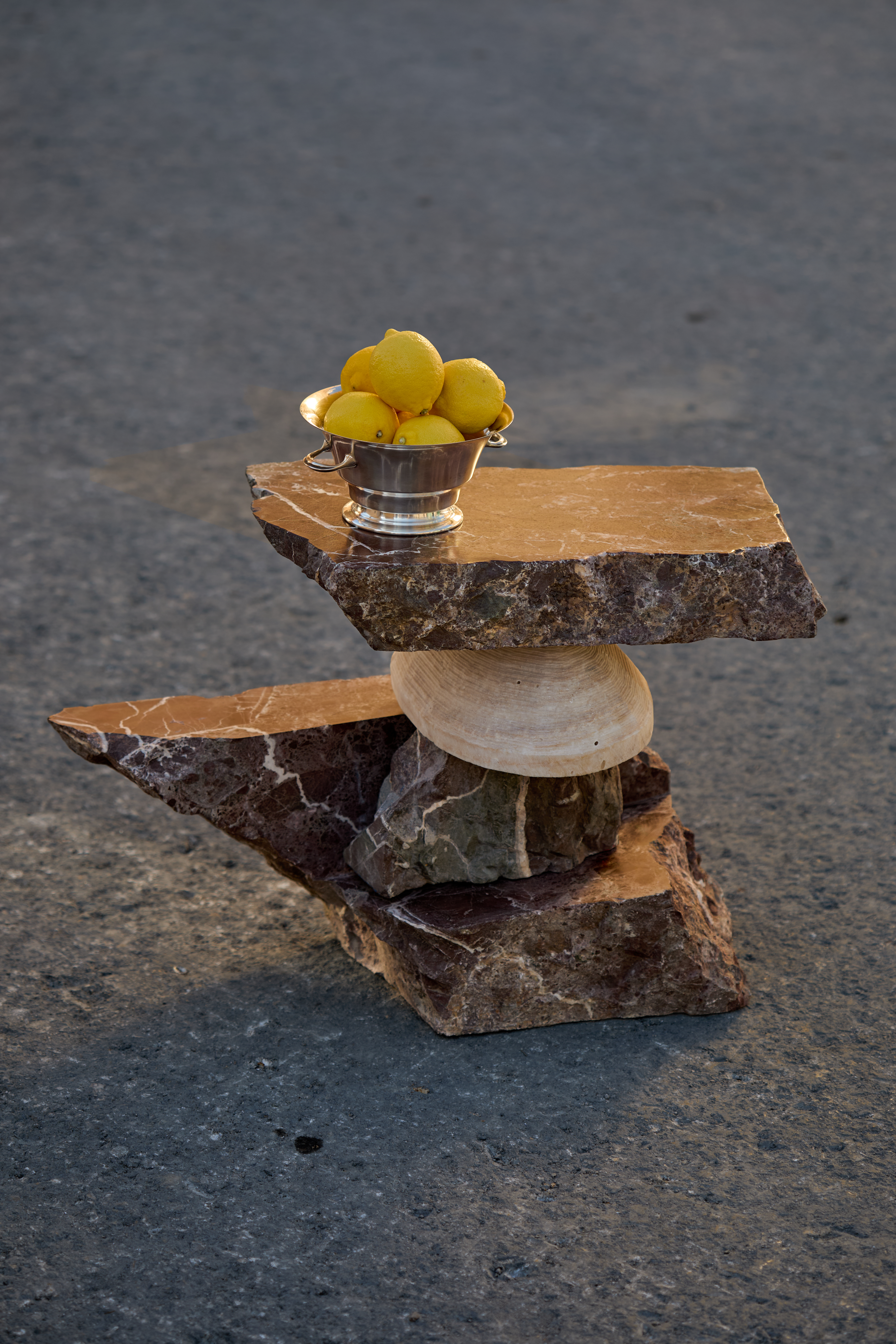 Beirut designers work at Fragmenta group exhibition, with pieces made of stone