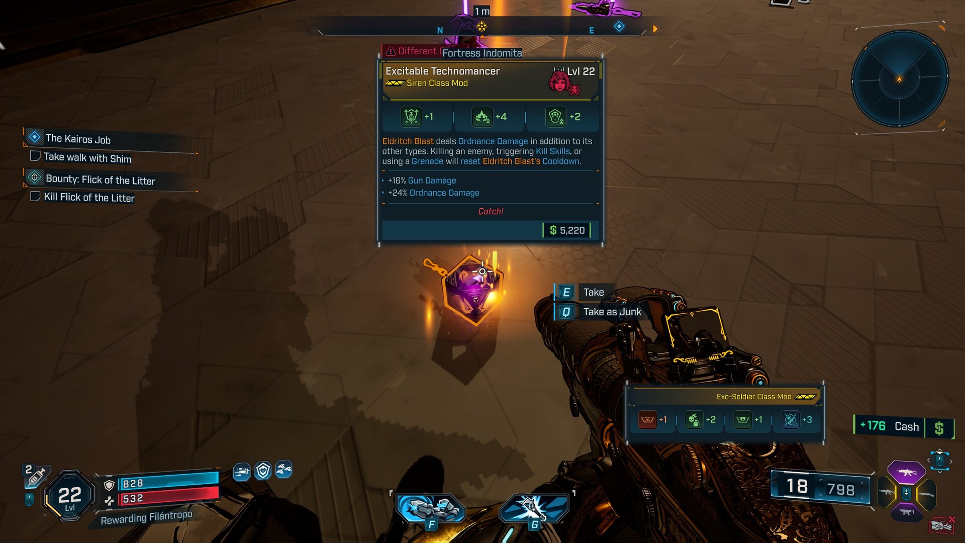 Borderlands 4 screenshot of a legendary class mod.