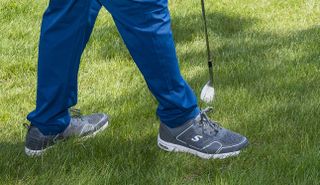The Stuburt XPII Spiked Golf Shoes stamp down a divot