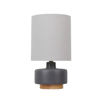 table lamp with squat ceramic base