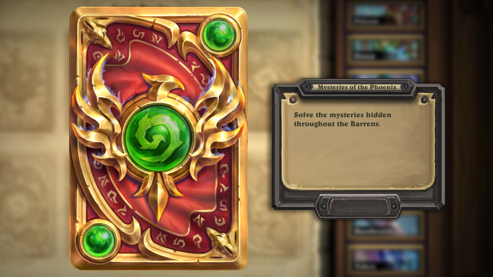 Hearthstone Barrens Mysteries Secret Achievement