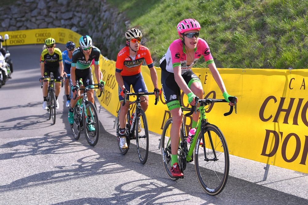 Hugh Carthy (EF Education First-Drapac) and Jon Izagirre Insausti (Bahrain-Merida) in the breakaway at Romandie