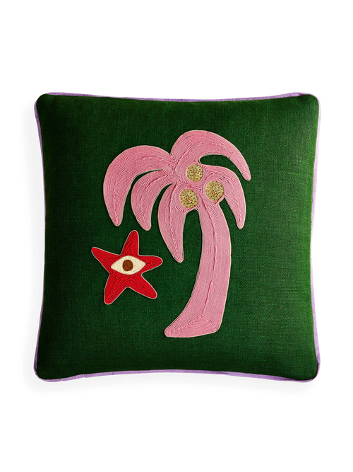 Playa Palm Tree Pillow