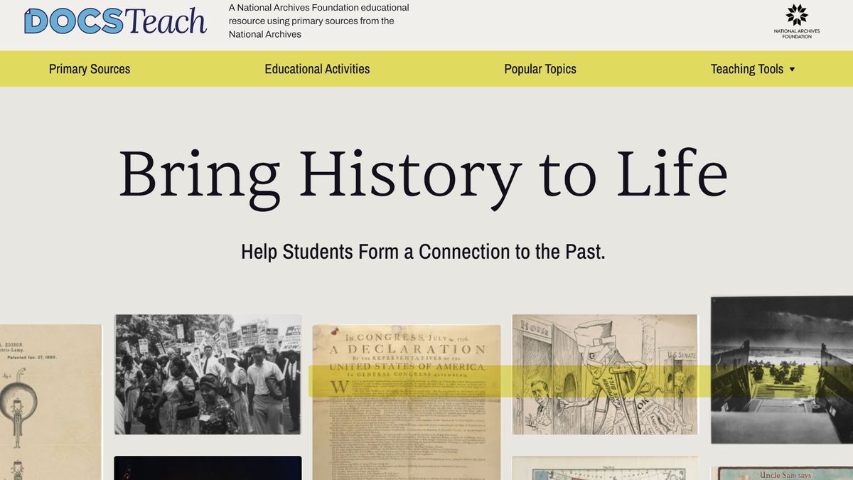 What is DocsTeach and How Can I Use It To Teach History?
