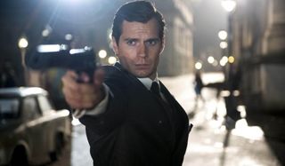 The Man From U.N.C.L.E. Henry Cavill spotting a target in night time Berlin