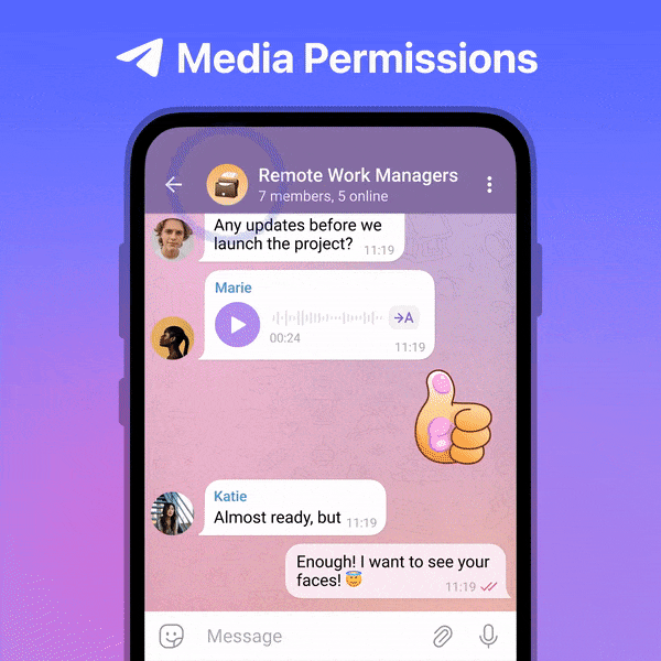 Telegram new update 2023
