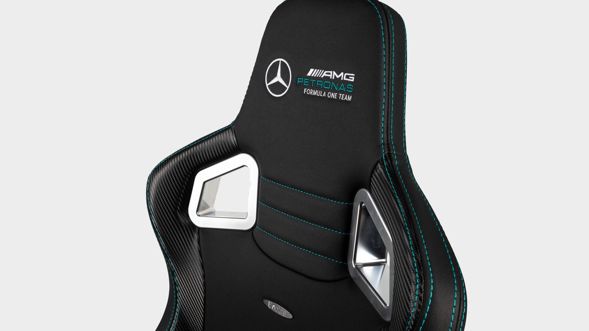 Noblechairs Mercedes-AMD Petronas F1 Team gaming chair from various angles